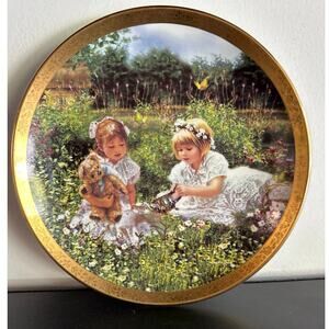 Wildflowers of Love, 3rd Plate in Enchanted Gardens Series by Sandra Kuck 1262A